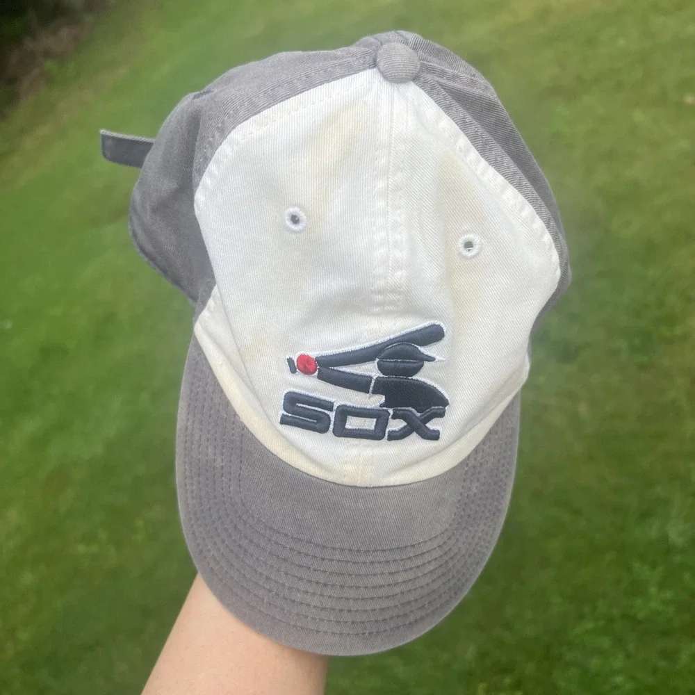 Chicago White Sox 47 Twins Cooperstown Collection Strapback Hat Distressed MLB